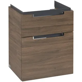 Villeroy & Boch Waschtischunterschrank 2 Auszüge 48,5 x 59 x 38 cm Braun