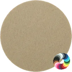 BIASTO - Premium Filz Untersetzer - rund 15cm - Farbe: natur (HF038). Design Glas-Untersetzer für Getränke, Tisch, Bar, Tasse, Vase