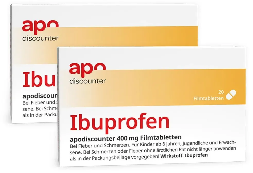 Ibuprofen 400 mg Schmerztabletten von apodiscounter