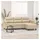 vidaXL 3-Sitzer-Sofa mit Hocker Creme 180 cm Mikrofasergewebe