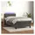 vidaXL Boxspringbett 100 x 200 cm Dunkelgrau