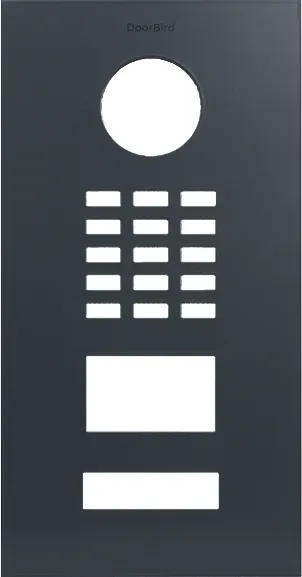 DoorBird D2101V Frontblende Anthrazitgrau, Edelstahl, pulverbeschichtet, seidenmatt