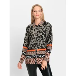 Heine Druckbluse schlamm-orange 48