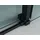Aloni Duschkabine Schiebetür schwarz matt 8mm 90x120x195cm