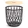 Prosperplast Uniqubo aus Kunststoff in Anthrazit 39 (L) x 39 (B) x 40 (H) cm mit Holzdeckel