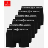 Tazzio Boxershorts unifarben schwarz XL 6er Pack