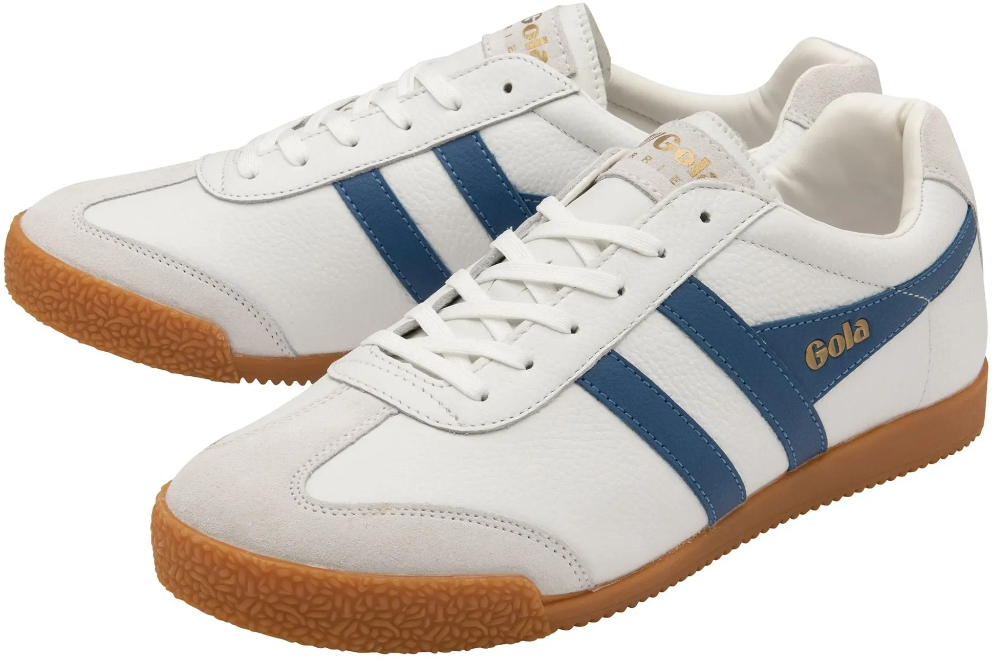 Gola Sneaker Harrier Leder weiss/marineblau Herren