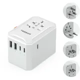 TESSAN Reiseadapter 2500 W Grau 1 St.