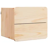 VidaXL Nachttisch Wandmontiert Braun 39 x 34 x 33