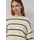 s.Oliver Gestreifter Pullover im Relaxed Fit Beige/Braun 4XL