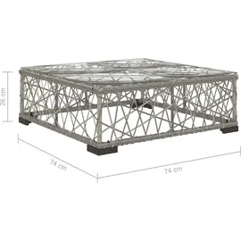vidaXL Garten-Lounge-Set 5-tlg. grau