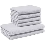 REDBEST Oceanside Handtuchset 6-tlg. grau