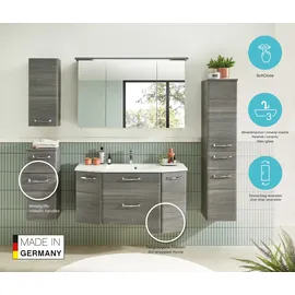 Saphir 4-tlg. Grau