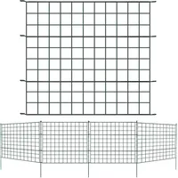 Teichzaun Garten Draht Gitterzaun Zaunset Gartenzaun Metall Gerade 11tlg Set 5x - Hengda