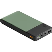 GP Powerbank M2+ 10C, 10000mAh 2xUSB-C/1xUSB-A grün LED-Anzeige - Grau
