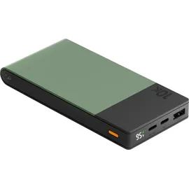 GP Powerbank M2+ 10C, 10000mAh 2xUSB-C/1xUSB-A grün LED-Anzeige - Grau