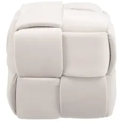 Hocker Ella Beige Samt