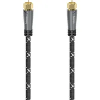 Hama SAT-Anschlusskabel F-Stecker - F-Stecker 1,5 m Schwarz/Grau