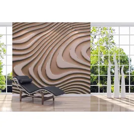 A.S. Création 3D-Tapete Wellenoptik 2,55 m x 0,02 m 1 St Beige/Gold 34193