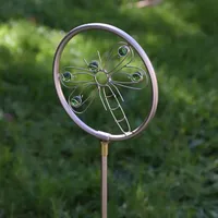 MARELIDA Rasensprenger Libelle 75 cm Silber/Weiß