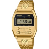 Casio Vintage A1100G-5EF Edgy Herrenuhr Digital Gold IP