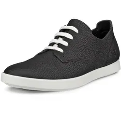 Sneaker ECCO "Leisure W", Damen, Gr. 37, schwarz, Leder, sportlich, Schuhe, Schnürschuh, Halbschuh, Freizeitschuh, ECCO FLUIDFORMTM Technologie