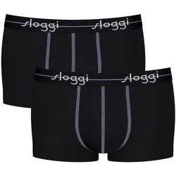 Sloggi Herren Hipster 2er Pack - Start Hipster C2P box, Boxershort, Baumwolle Schwarz XL