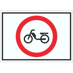Aufkleber Verbot Mofas Symbol A1 (594x841mm)