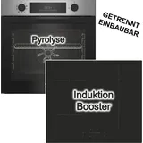 Beko Herdset Pyrolyse Backofen + Candy Induktionskochfeld