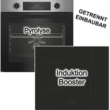 Beko Herdset Pyrolyse Backofen + Candy Induktionskochfeld