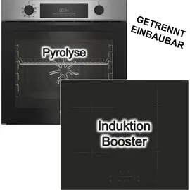 Beko Herdset Pyrolyse Backofen + Candy Induktionskochfeld