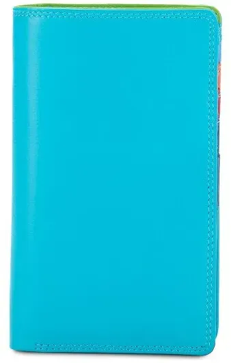 Mywalit Geldbörse RFID Schutz Leder 8 cm  grün