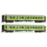 Roco 74193 H0 2er-Set Personenwagen Flixtrain