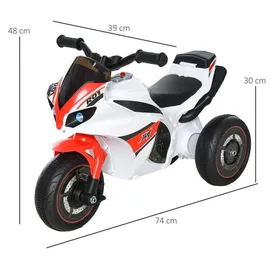 Homcom Rutschmotorrad weiß (39x48x74 cm)