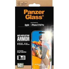 Panzer Glass PanzerGlass® Anti-Reflective Armor Displayschutz iPhone 17; 16 Pro m. EasyAligner