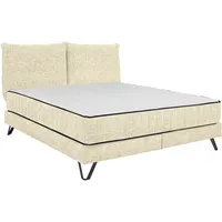 Set One by Musterring Boxspringbett "Baldwin", weiß (ivory), B:202cm
