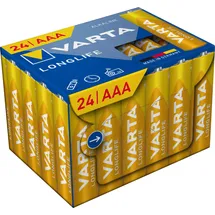 Varta Batterie LR03 1.5V Cube, ideal für Fernbedienungen, Wecker, Radios, Wanduhren, Verpackung zu 90% recycelt, Made in Germany