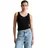 Marc O'Polo DENIM Damen, Tanktop mit Stretch-Anteil gerippt, schwarz, (Black), XXS - XXS