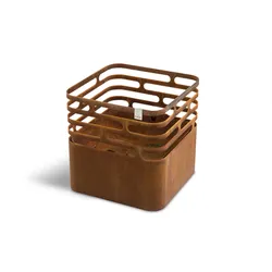 Höfats Cube Feuerschale rostig