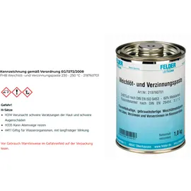 Felder Weichlöt- u.Verzinnungspaste 230-250GradC 1kg S-Sn97Cu3