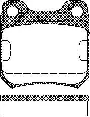TRISCAN Bremsbelagsatz, Scheibenbremse 811024866 für Opel Vaughall CHEVROLET CADILLAC SAAB