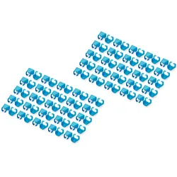 DIGITUS Kabelclips mit Farbcodierung - für Patch-Kabel - Blau (Packung mit 100)