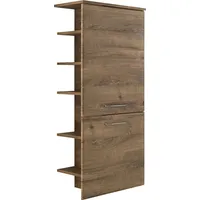 Saphir Quickset Badschrank 50 x 123 x 33 cm Beige/Braun