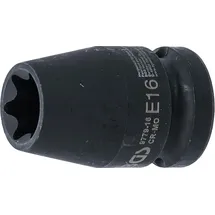 BGS Kraft-Steckschlüssel-Einsatz E-Profil 9779-16, Antrieb Innenvierkant 12,5 mm (1/2"), SW E16