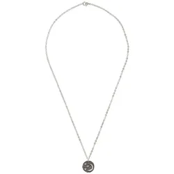 Gemshine Halskette mit Anhänger 'Mond und Sterne Antik' silver coloured Grau Damen 