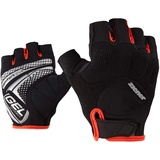 Fahrrad Mountainbike Radsport-Handschuhe Kurzfinger atmungsaktiv/dämpfend rutschfest black/Grenadine 10 5