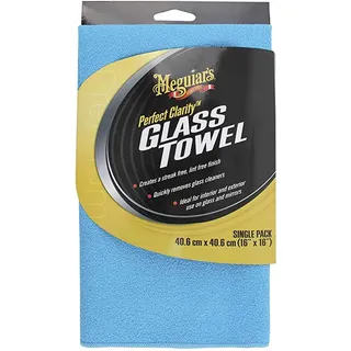 Meguiar's X190301EU Perfect Clarity Glass Towel - Glasreinigungstuch, blau