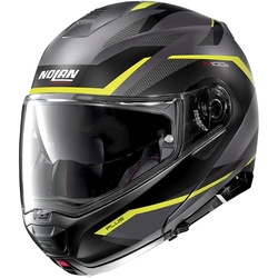 Nolan N100-5 Plus Overland N-Com Helm, grijs-geel, XS