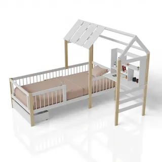 weiß/natur inkl. Matratze