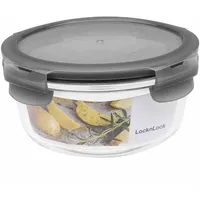 Lock & Lock Teedose rund transparent 15,5 x 7,5 cm 0,65 l
